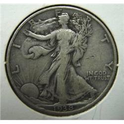 1938 WALKING LIBERTY HALF DOLLAR