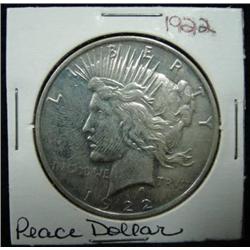 1922 U.S. PEACE DOLLAR