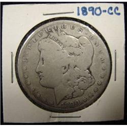 1890-CC MORGAN SILVER DOLLAR