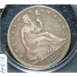 1876 SEATED LIBERTY HALF DOLLAR