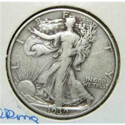 1939-D WALKING LIBERTY HALF DOLLAR