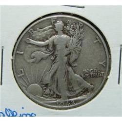 1942 WALKING LIBERTY HALF DOLLAR