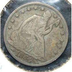 1854-O SEATED LIBERTY HALF DOLLAR