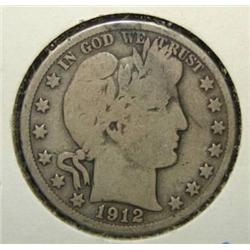 1912-D BARBER HALF DOLLAR