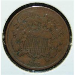 1866 TWO CENT PIECE