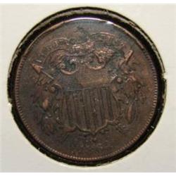 1864 TWO CENT PIECE