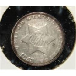 1853 THREE CENT PIECE