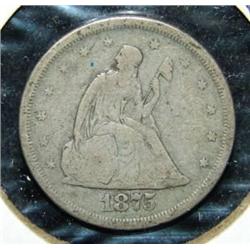 1875-S TWENTY CENT PIECE