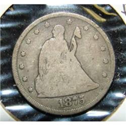 1875-CC TWENTY CENT PIECE