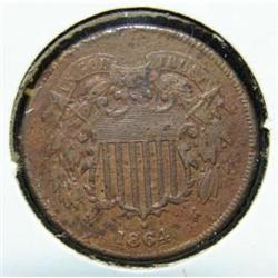 1864 TWO CENT PIECE