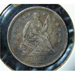 1857 SEATED LIBERTY HALF DIME