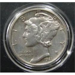 1941-D MERCURY DIME