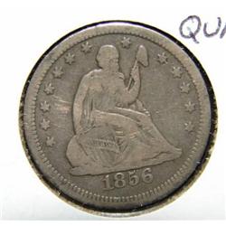 1856 SEATED LIBERTY QUARTER