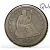 Image 1 : 1856 SEATED LIBERTY QUARTER