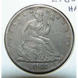 1842-O SEATED LIBERTY HALF DOLLAR