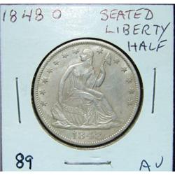 1848-O SEATED LIBERTY HALF DOLLAR