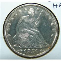 1854 SEATED LIBERTY HALF DOLLAR