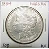 Image 1 : 1884 MORGAN SILVER DOLLAR