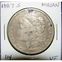 1887-S MORGAN SILVER DOLLAR