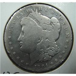 1904-S MORGAN SILVER DOLLAR