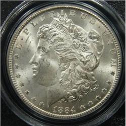 1884-CC MORGAN SILVER DOLLAR