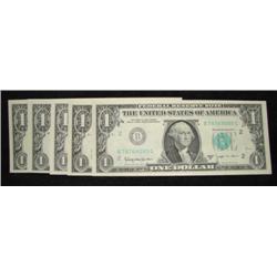 FIVE 1963 $1 FEDERAL RESERVE NOTES