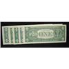 Image 2 : FIVE 1963 $1 FEDERAL RESERVE NOTES