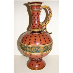 METTLACH STONEWARE EWER
