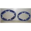 Image 1 : PAIR OF GRINDLEY (1891-1914) FLOW BLUE 