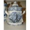 Image 3 : 3 PIECE BLUE & WHITE TRANSFERWARE TEA S