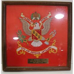 FRAMED U.S. MILITARY SILK