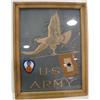 Image 1 : FRAMED U.S. WORLD WAR 2 MILITARY SILK
