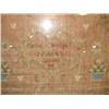 Image 3 : 1822 FRAMED NEEDLEPOINT SAMPLER