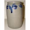 Image 2 : BLUE DECORATED STONEWARE CROCK
