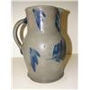 Image 3 : BLUE DECORATED STONEWARE CROCK PITCHER