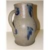Image 4 : BLUE DECORATED STONEWARE CROCK PITCHER