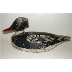 MILES HANCOCK HOODED MERGANSER DECOY