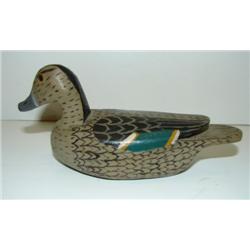 MINIATURE BLACK DUCK DECOY