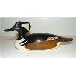 MINIATURE HOODED MERGANSER DRAKE DECOY