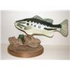 Image 1 : LARGE MOUTH BASS WOODEN CARVING