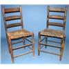 Image 1 : PAIR OF LADDER BACK CHAIRS