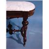 Image 4 : VICTORIAN WALNUT MARBLE TOP PARLOR TABL