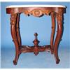 Image 1 : VICTORIAN ROSEWOOD MARBLE TOP LAMP TABL