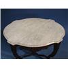 Image 2 : VICTORIAN ROSEWOOD MARBLE TOP LAMP TABL