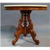 Image 1 : VICTORIAN WALNUT MARBLE TOP TABLE