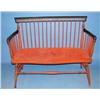 Image 1 : ANTIQUE RED AND BLACK PAINTED WINDSOR B