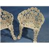 Image 3 : PAIR OF VINTAGE WHITE PAINTED CAST IRON