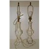 Image 1 : PAIR OF CARVED ALABASTER LAMPS