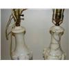 Image 3 : PAIR OF CARVED ALABASTER LAMPS