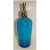 Image 1 : BLUE ETCHED GLASS SELTZER BOTTLE